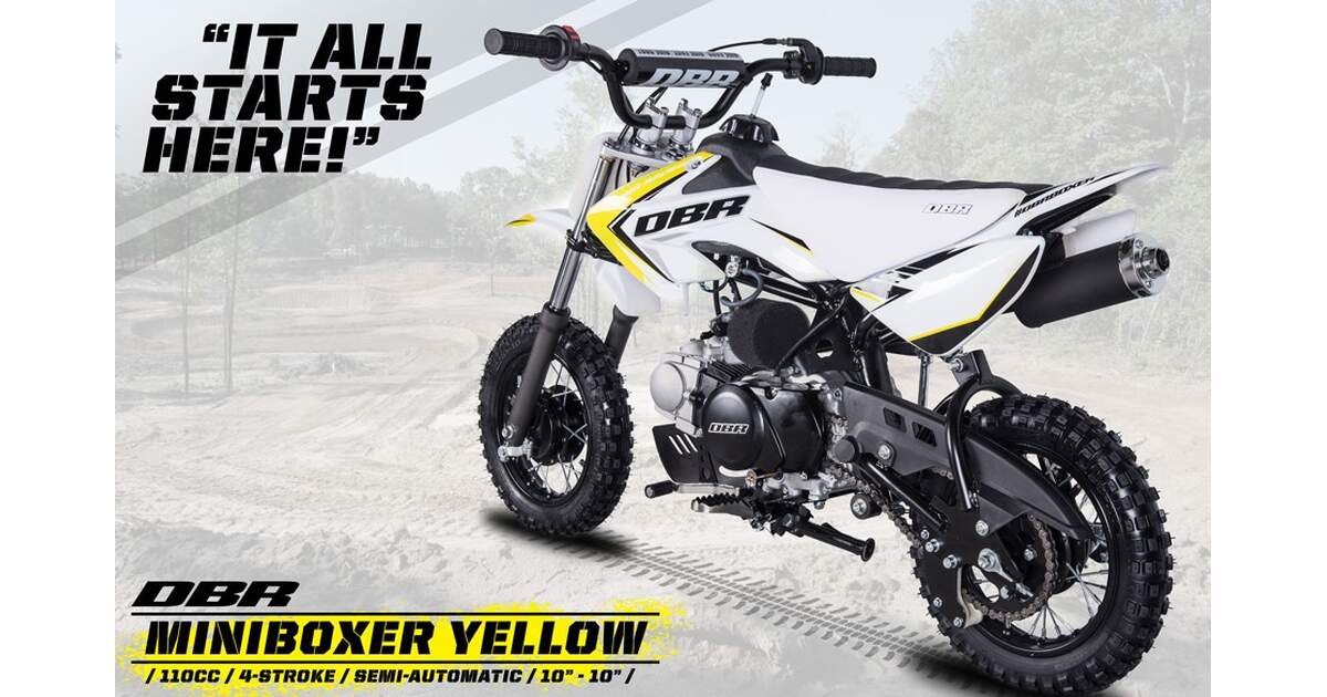 DBR Mini Boxer 2018 Gul | Mini Boxer | DBR Fiddy/Dirtbike | DBR Racing